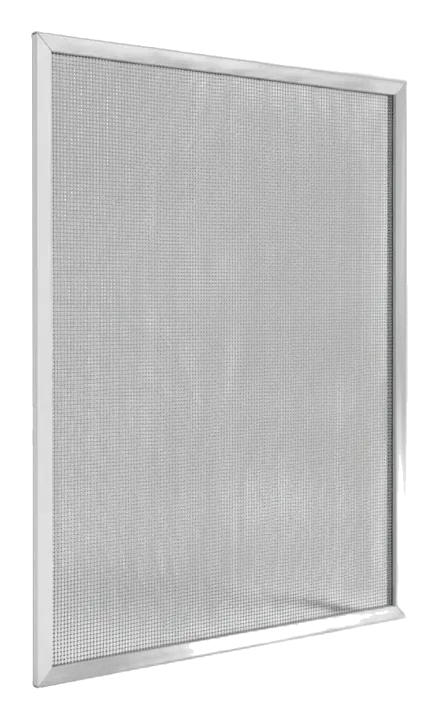 Mosquitero de aluminio blanco con malla gris